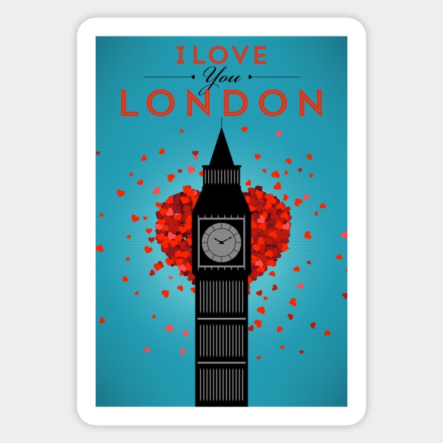 I Love You London Sticker by kursatunsal